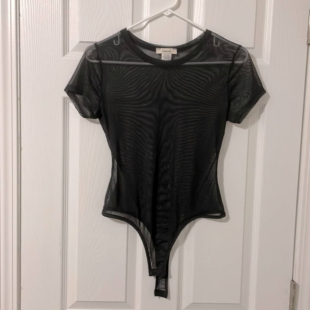 See through mesh bodysuit